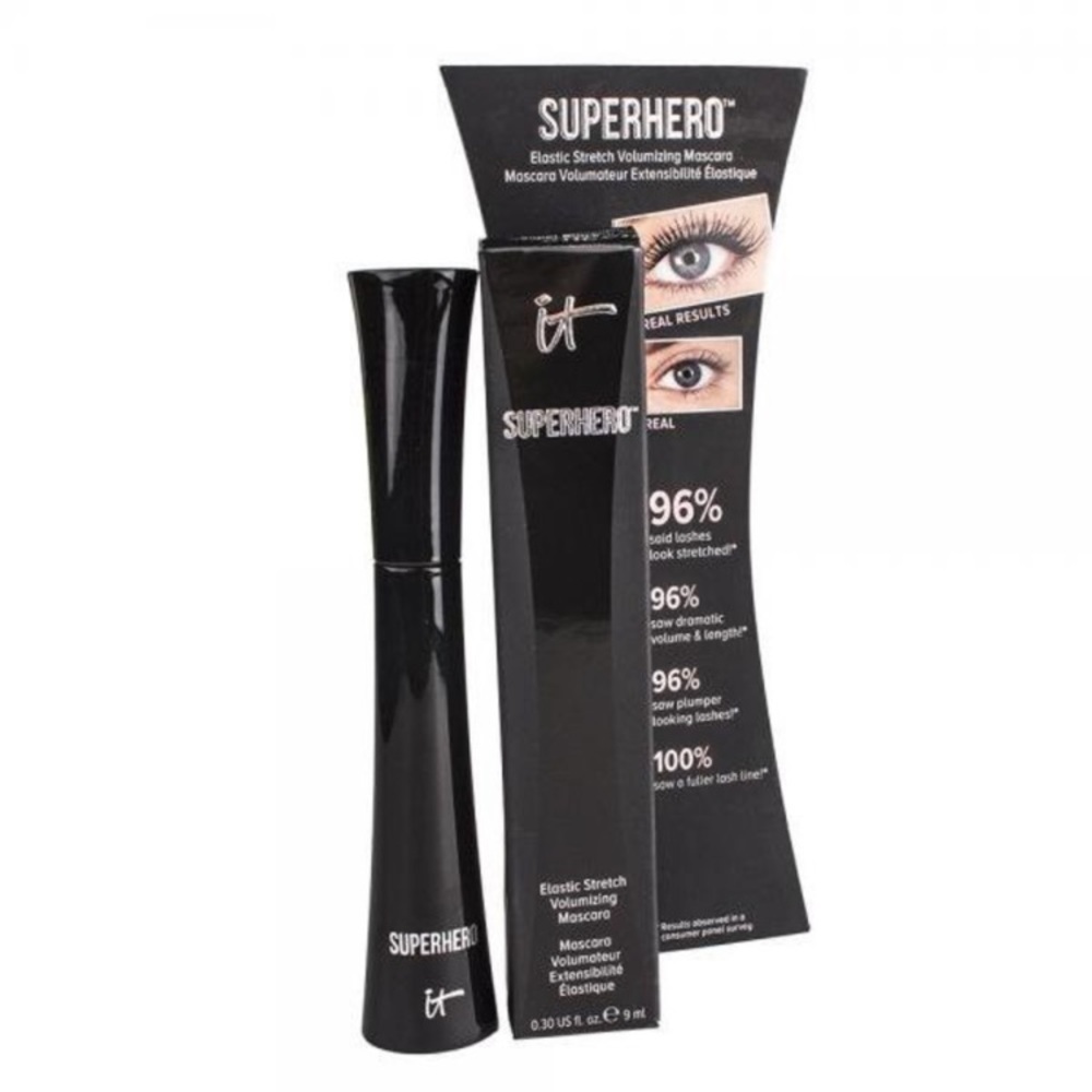 IT Cosmetics Superhero Elastic Stretch Volumizing Mascara, Black